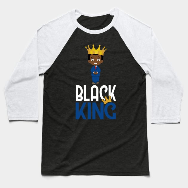 Black King Baseball T-Shirt by My Tribe Apparel